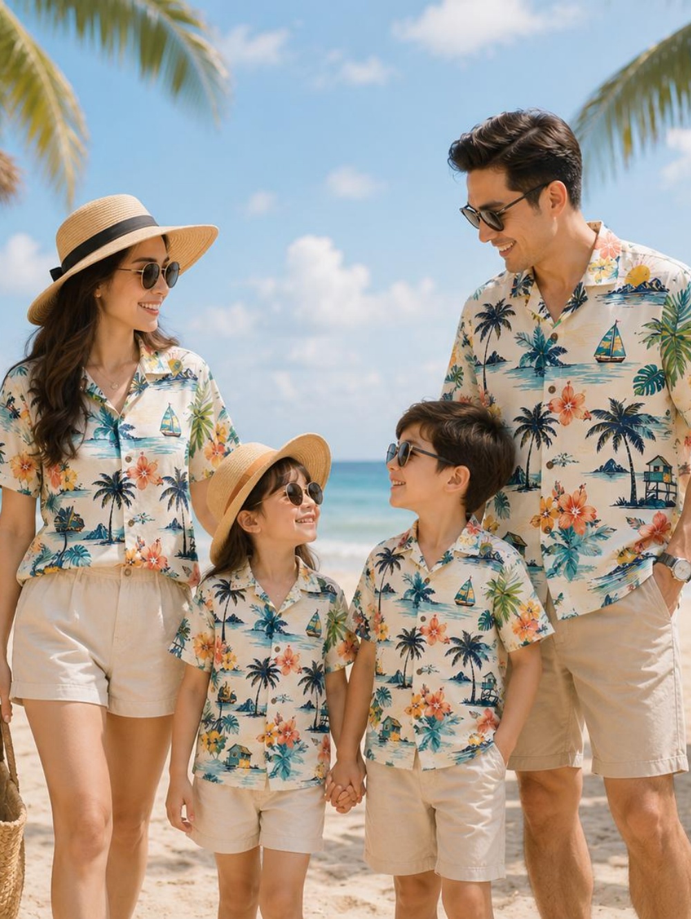 Plant Parent Free - Summer Hawaiian Children's Shirt Tropical Plants