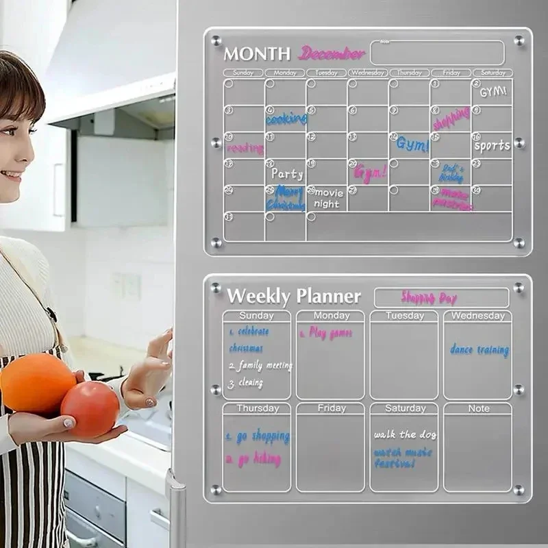 Planned Parenthood - Fridge Magnet Sticker Clear Acrylic Calendar