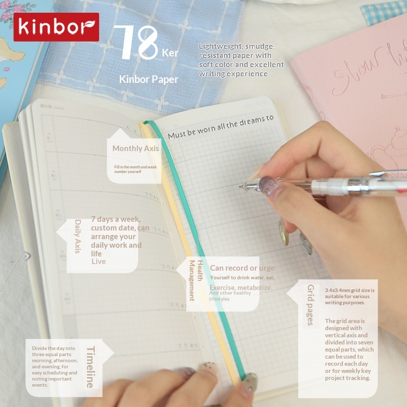 Kinbor Undated Weekly Planner, - Planned Parenthood recension och pris