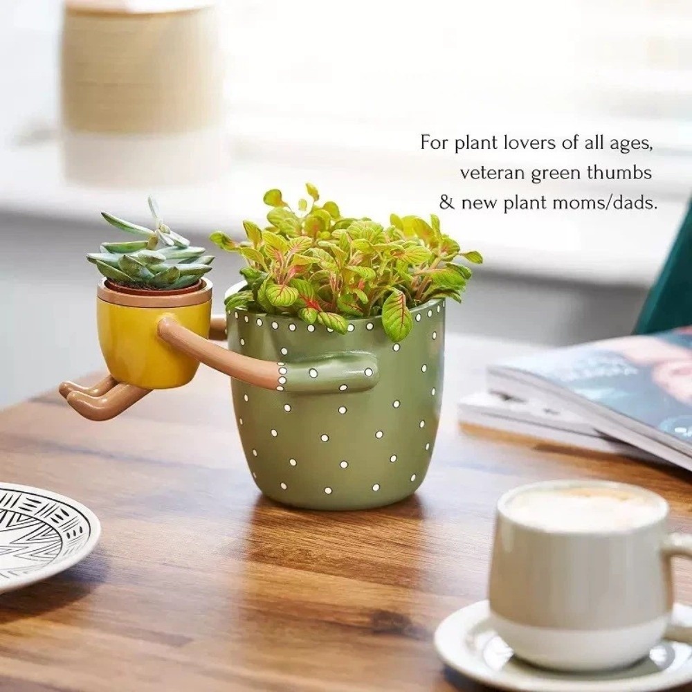 Resin Parent-child Flowerpot w - Plant Parent Free recension och pris