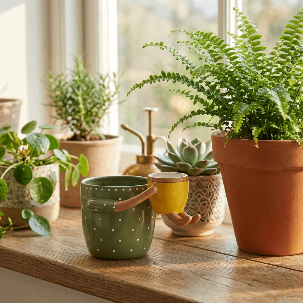 Resin Parent-child Flowerpot w - Plant Parent Free recension och pris